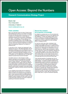 Image of Briefing Paper - OA: In Support of Research